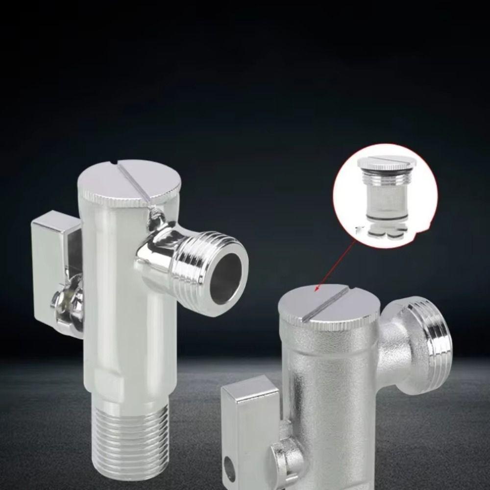 Stainless Steel Water Diversion Valve Space Saving Quick Opening Triangle Valve Toilet Attachments