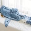 Soft Plush Wearable Shark Blanket Cartoon Animal Onesie Pajamas Cosplay Costume Sleep Bag for Adults Kids Flannel Pink Blue