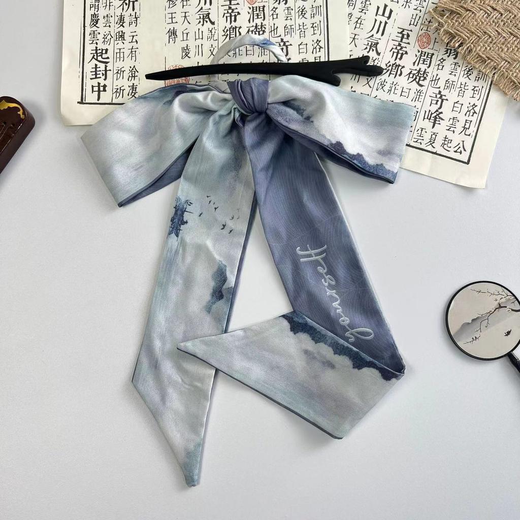 Klassiker mit tausend Zeichen Elegante Haarnadel mit Schleife im alten Stil und Streamer für Frauen