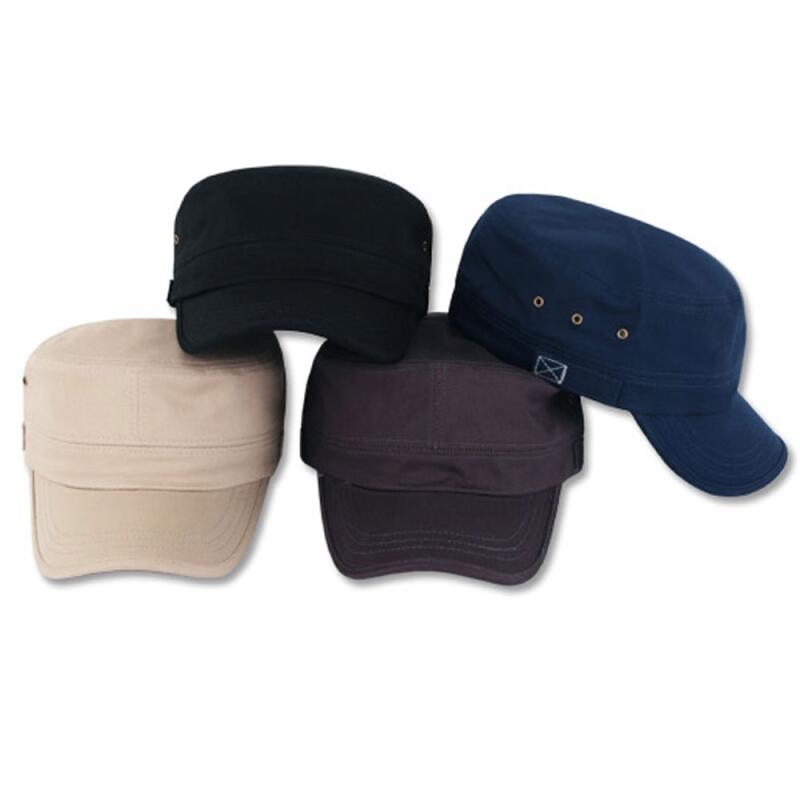 Oversized eyelet banding XL military cap black