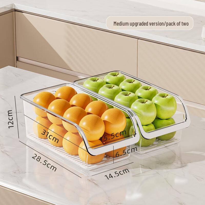 

ZISIZ Transparent Drainable Egg Storage Container