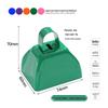 Three-Inch & Four-Inch Hand-Cranked Cowbells - 13 Colors, Perfect for Parties and Handicrafts