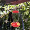 A84E-Iron Hook Plastic Flower Bird Water Feeder Bottle 480ML Hanging Hummingbird Feeder Garden Outdoor Pet Bird Supplies