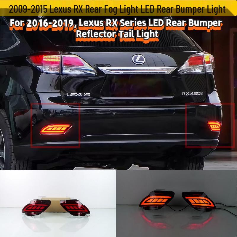 Rear Fog & Sequential Turn Signal Light for 2005-2015 Lexus RX