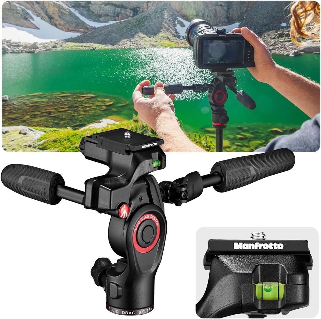 Manfrotto Befree Live Advanced Head with Smartphone Maximum Height Folded Height Weight Load Capacity Aluminum Lever Head with Carrying Video JP
