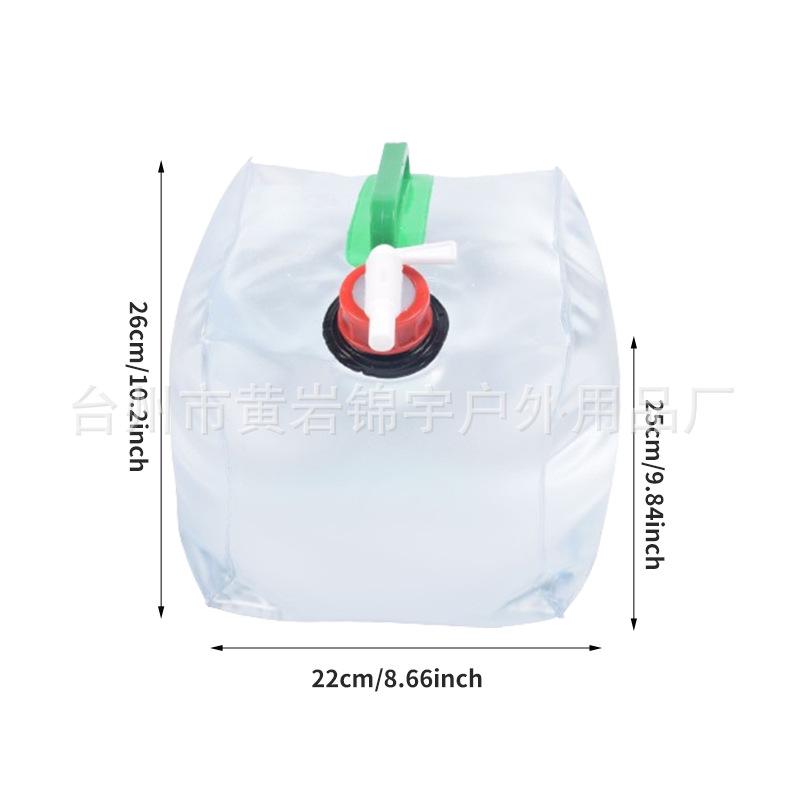 

15L Waterproof Folding Outdoor Water Bag - Portable Camping Kettle & Storage Solution 15L белый