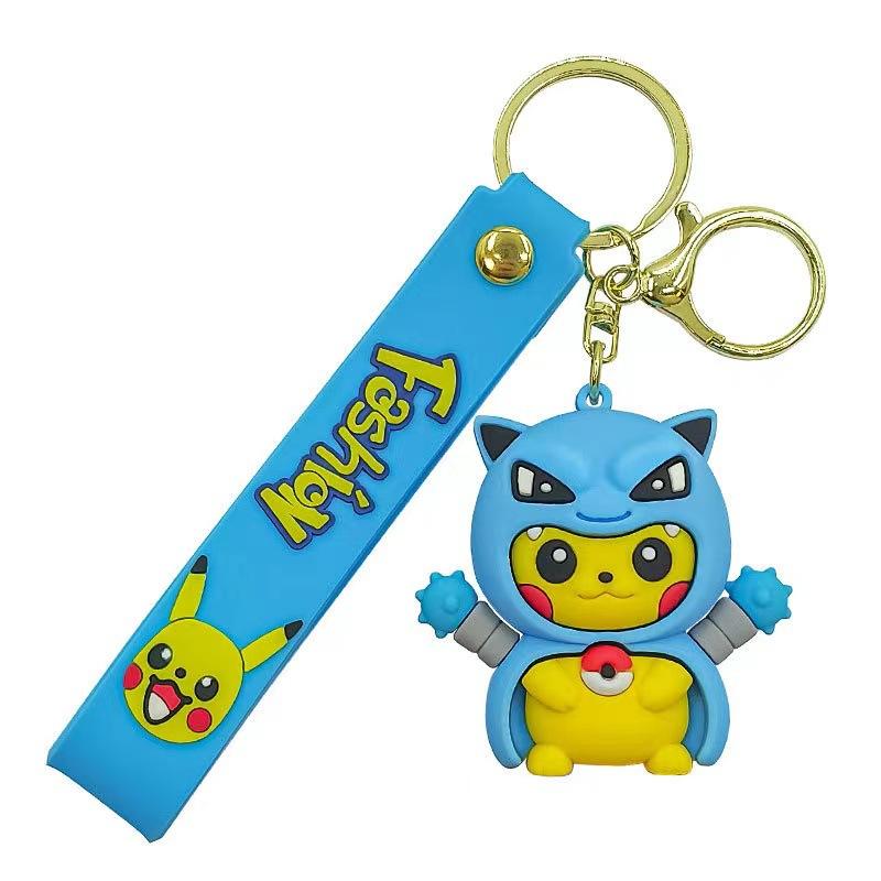 Creative Drag Pikachu Cartoon Keychain Pendant Cute Doll Bag Pendant Gift Toy