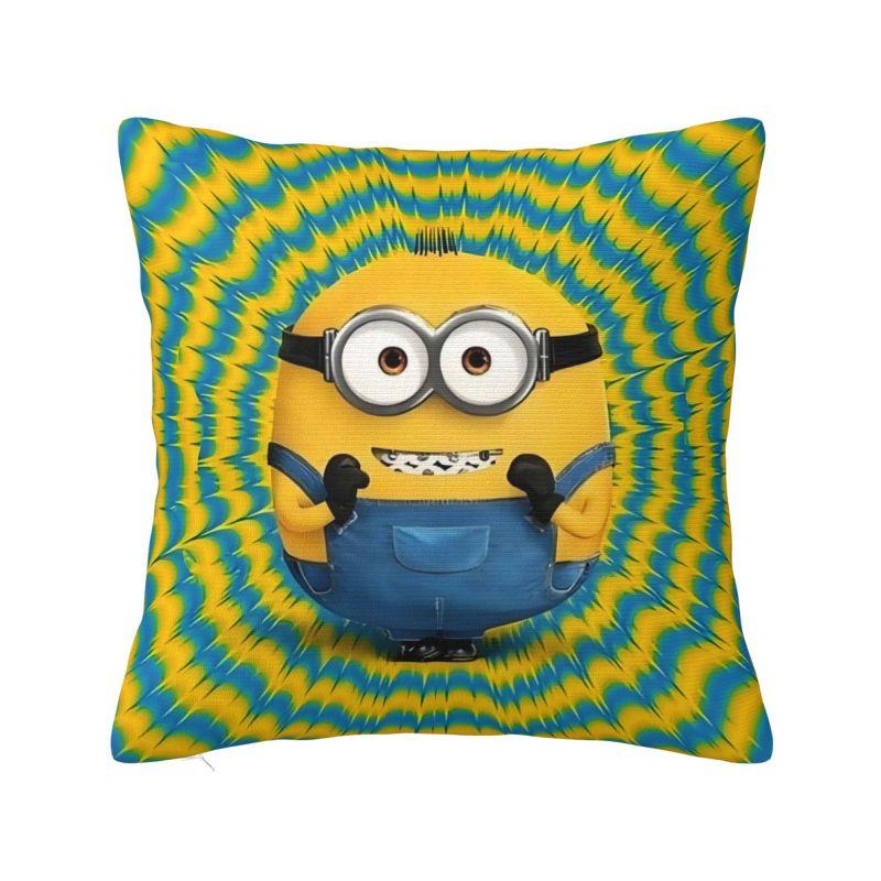 Custom Cartoon Minions Throw Pillow Sofa Anime Film Cute Luxury Cushion Cover Soft Pillowcase
