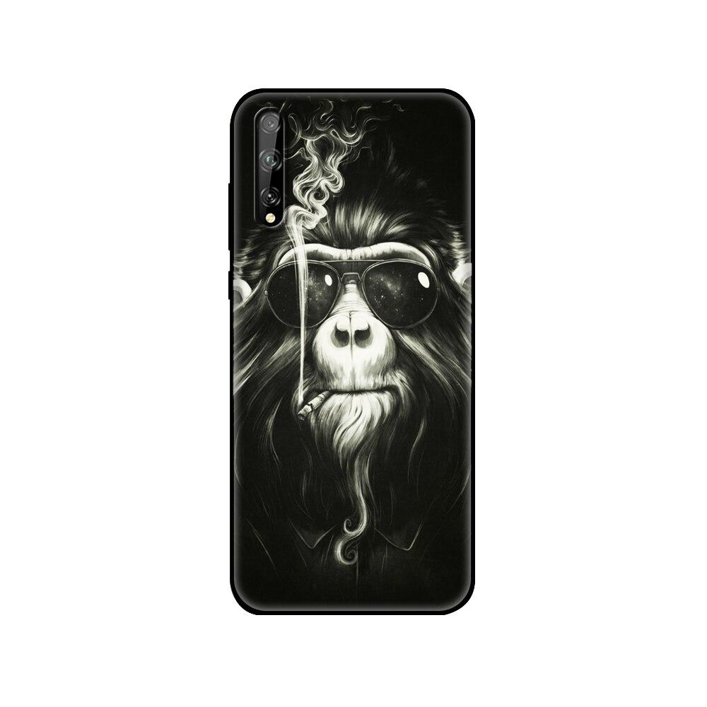 Für Huawei Y8P Hülle 6.3" Weiches Silikon Tpu Handyhülle Auf Huawei y8p 2020 Y 8P AQM-LX1 Rückseite huaweiy8p Bumper Funda schwarze tpu Hülle