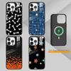Star Bone Lightning Bolt Phone Case For iPhone 14,16,15,13,17,12,Plus,Pro,Max Magnetic For Magsafe Frosted Cover