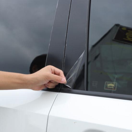 Black Car Window Door B Pillar Trim Cover For Toyota Land Cruiser LC250 24+