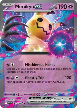 Nintendo Pokémon Mimikyu ex 069/159 Double Rare Foil Card Together on a Journey
