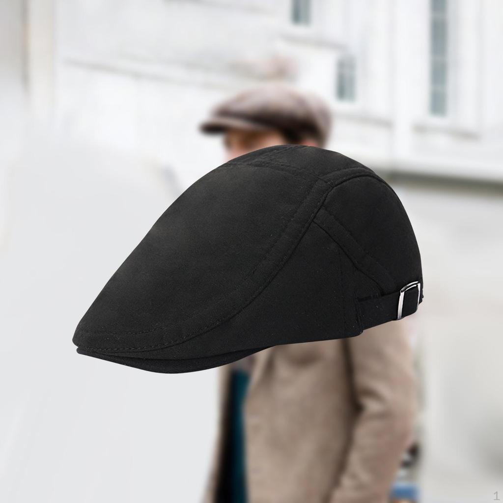 Beret Cabbie Hat Head Warmer Ivy Cap Adjustable Breathable Newsboy Women Men Flat for
