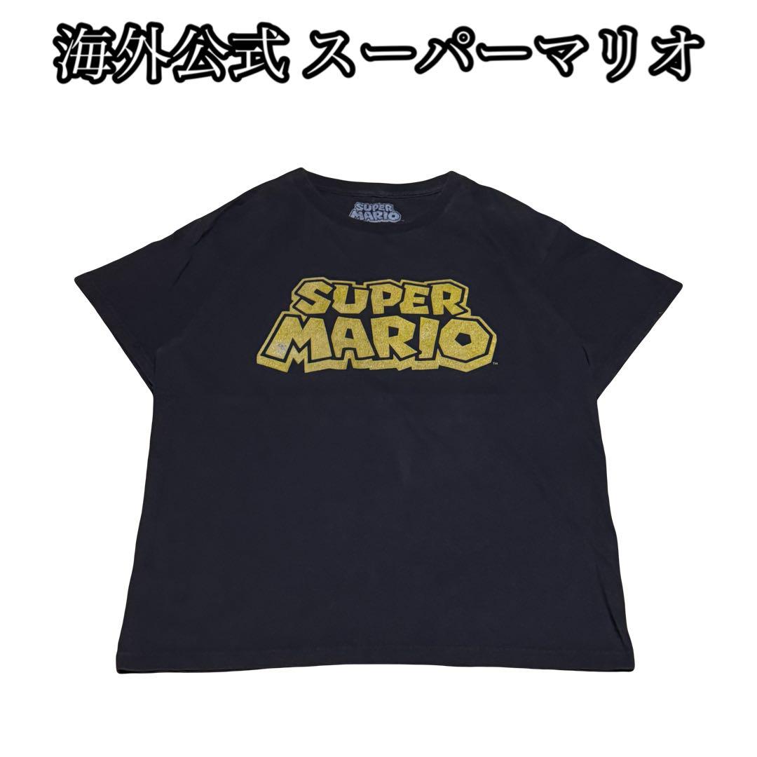 

[USED] Overseas Exclusive Gold Mario Game Anime Movie TEE Archive Mad Super Rare