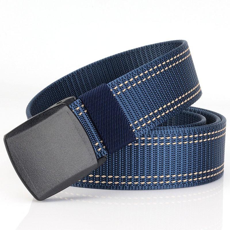 

TUSHI YKK Button-top Thick Nylon Belt Men s Passed Security Inspection No Iron Metal Canvas Outdoor Pants 120cm королевский синий