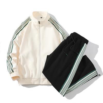 Hoodie Sweatshirt Sets Men/Women Spring Autumn Tracksuit Couple Zipper Jacket Pants Two Piece Set