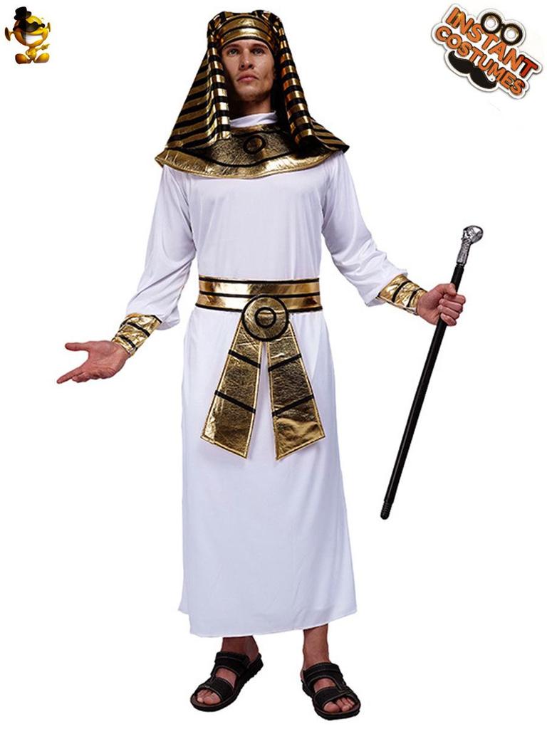 Halloween Adult Pharaoh Costume - Ancient Egyptian King Robe for Men