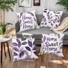 Fodera per Cuscino Decorativa per la Casa, Stile Lavanda Viola Chiaro, per Divano in Salotto, Poliestere, con Cerniera
