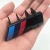 YABBF1 Para BMW Nuevo 2025 Logo 3D ABS Negro Emblema M Insignia de Rejilla Frontal de Coche Para BMW X1 X2 X3 X4 X5 X6 F10 F30 F48 F39 E83 E84 E46 E60 G01