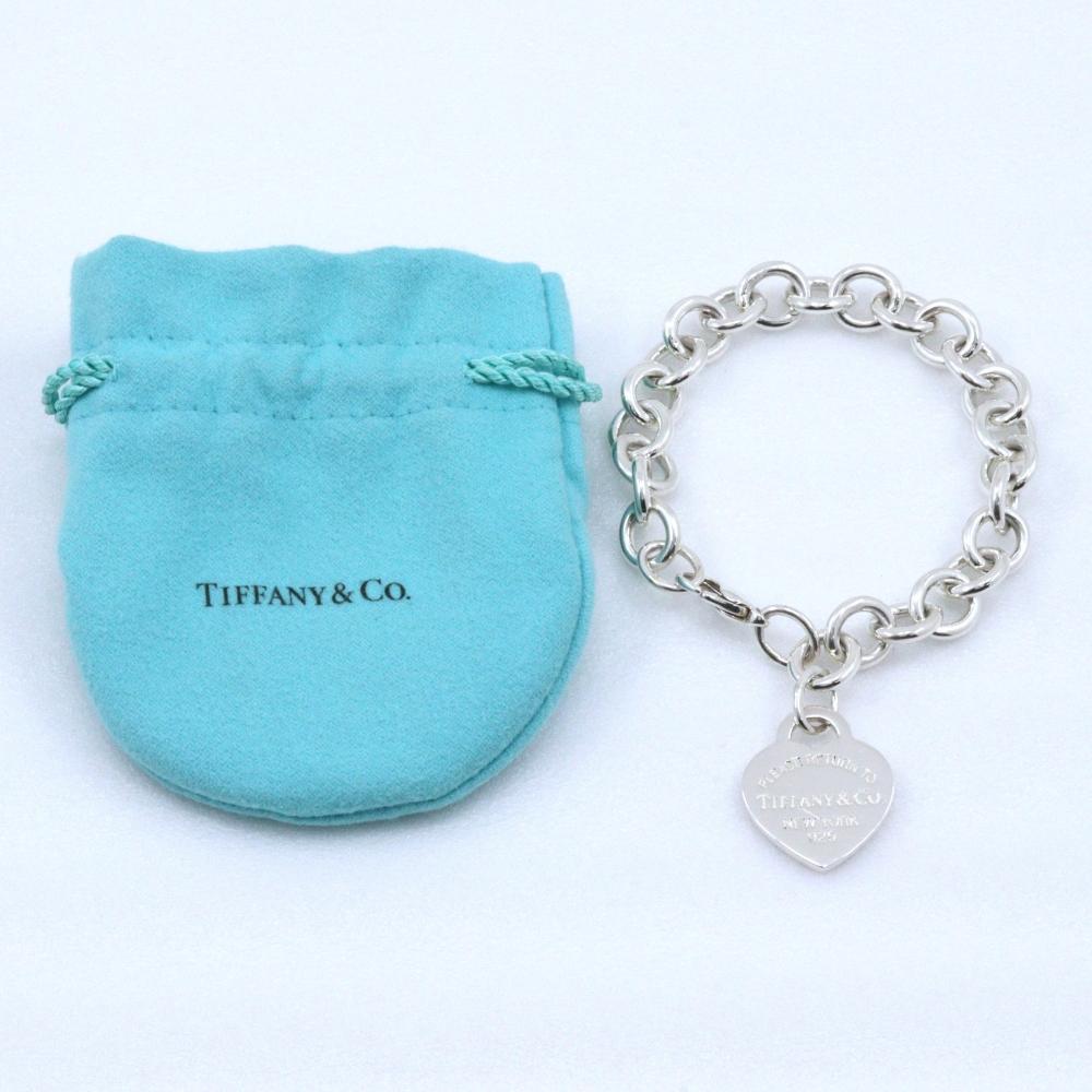 TIFFANY&Co. Return To TIFFANY & Co. Bracelet Heart Tag Silver925 Heart 32.1g Women Used