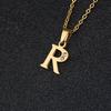 26-Letter Korean Style English Alphabet Pendant Necklace for Women and Besties