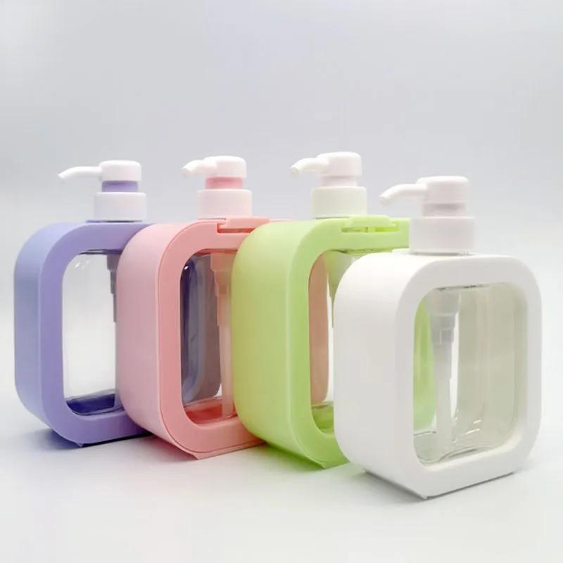

500ml Soap Dispenser White Black Pink Green Purple Liquid Soap Dispenser Pump Lotion Bottles Plastic Bottles For Body Wash Shampoo Hand Sanitizer mixed colors