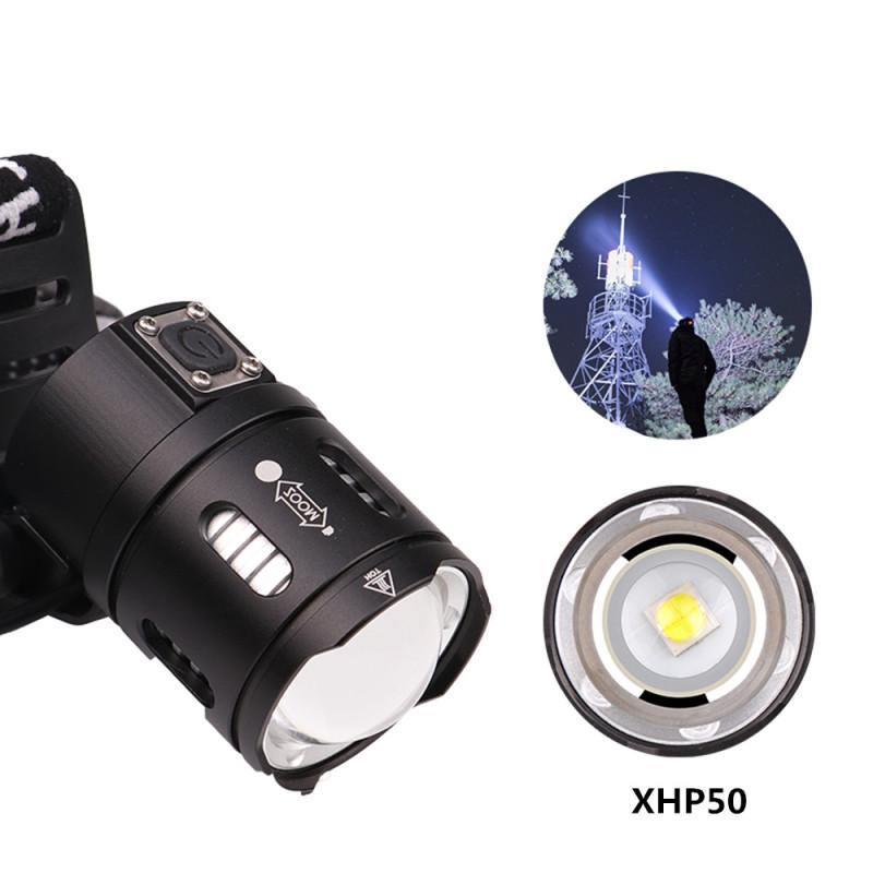 High Power LED XPL-V6 Headlamp  XHP50 6500K White Light Headlamp