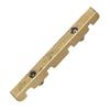 Electric Bass Guitar Brass Nut 38mm Length Roller Grooves String Spacing Adjustable Height Set