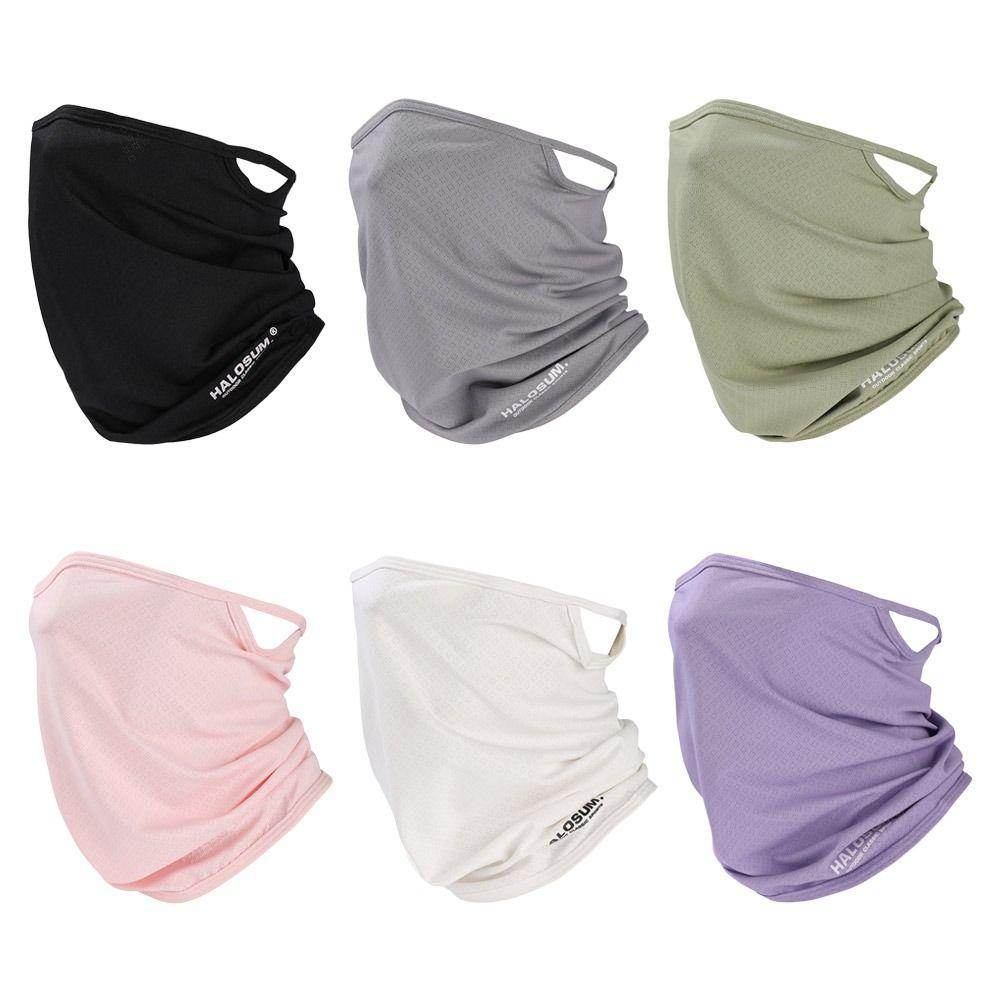 Ice Silk Mesh Face Cover Sun UV Protection Cool Tube Scarf Fashion Bike Motorcycle Mask  Hiking