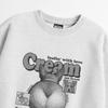 Seupeullaesikodeu Heavy Crew Neck Sweatshirt Melange White - Cream Bread