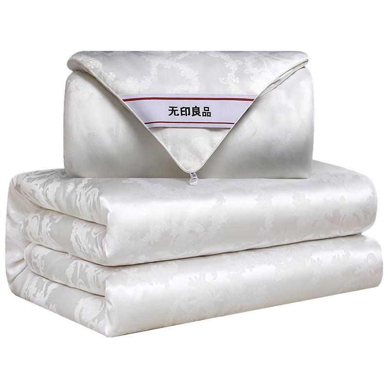 

Muji Style Jacquard Tussah Silk Blend All-Season Two-in-One Duvet