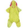 Thicken Pet Dog Cat Waterproof Rain Proof Hooded One Piece Raincoat Yellow(XXL )