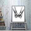 3Pcs 21x30cm Simple Abstract Drawing Hand Letter Wall Art Canvas Painting Picture Decoration