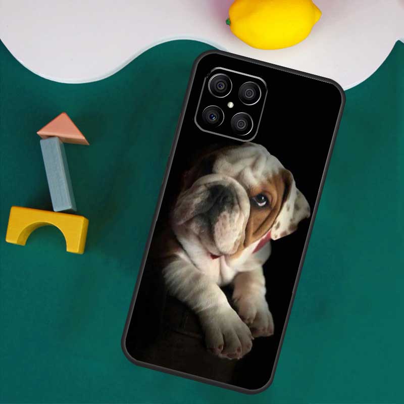 

British English Bulldog Case For Honor Magic 7 5 6 Lite Honor 200 Pro 50 70 90 Lite X9a X8a X8 X9 X8b X9c X9b Cover Honor X8b