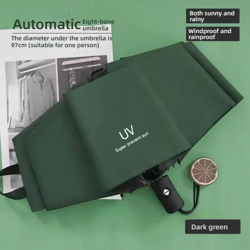Automatic Umbrella, Windproof Travel Umbrella, Retractable Folding Umbrella Portable Umbrellas
