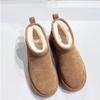 Winter Thick Heel Thickened Snow Boots Warm Velvet Short Tube Heightening Cotton Shoes Short Boots
