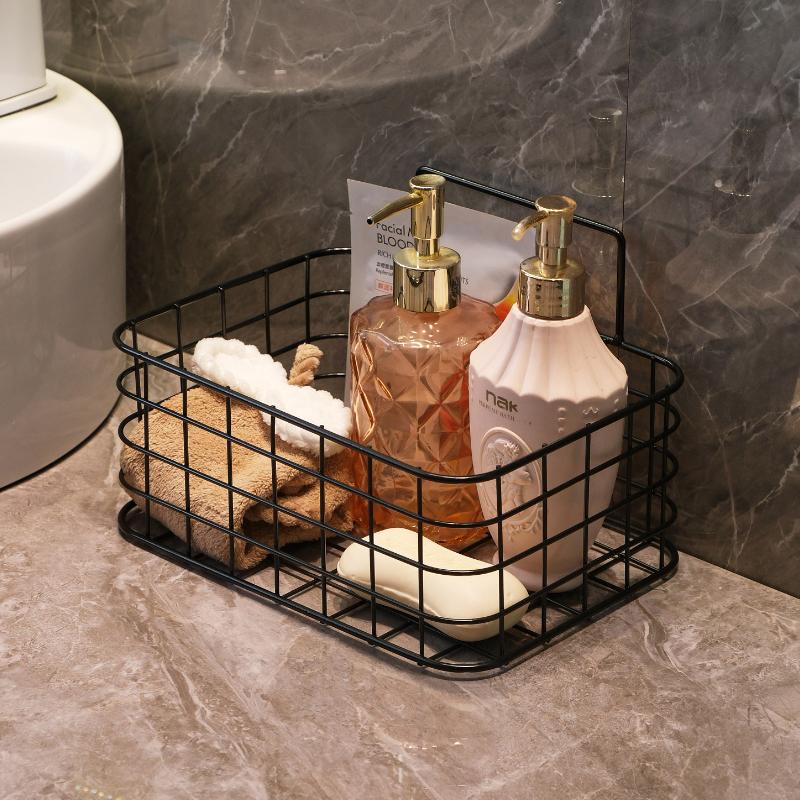 Bathroom storage rack wall mounted washbasin storage rack bathroom cosmetics storage box bathroom shelves accessories