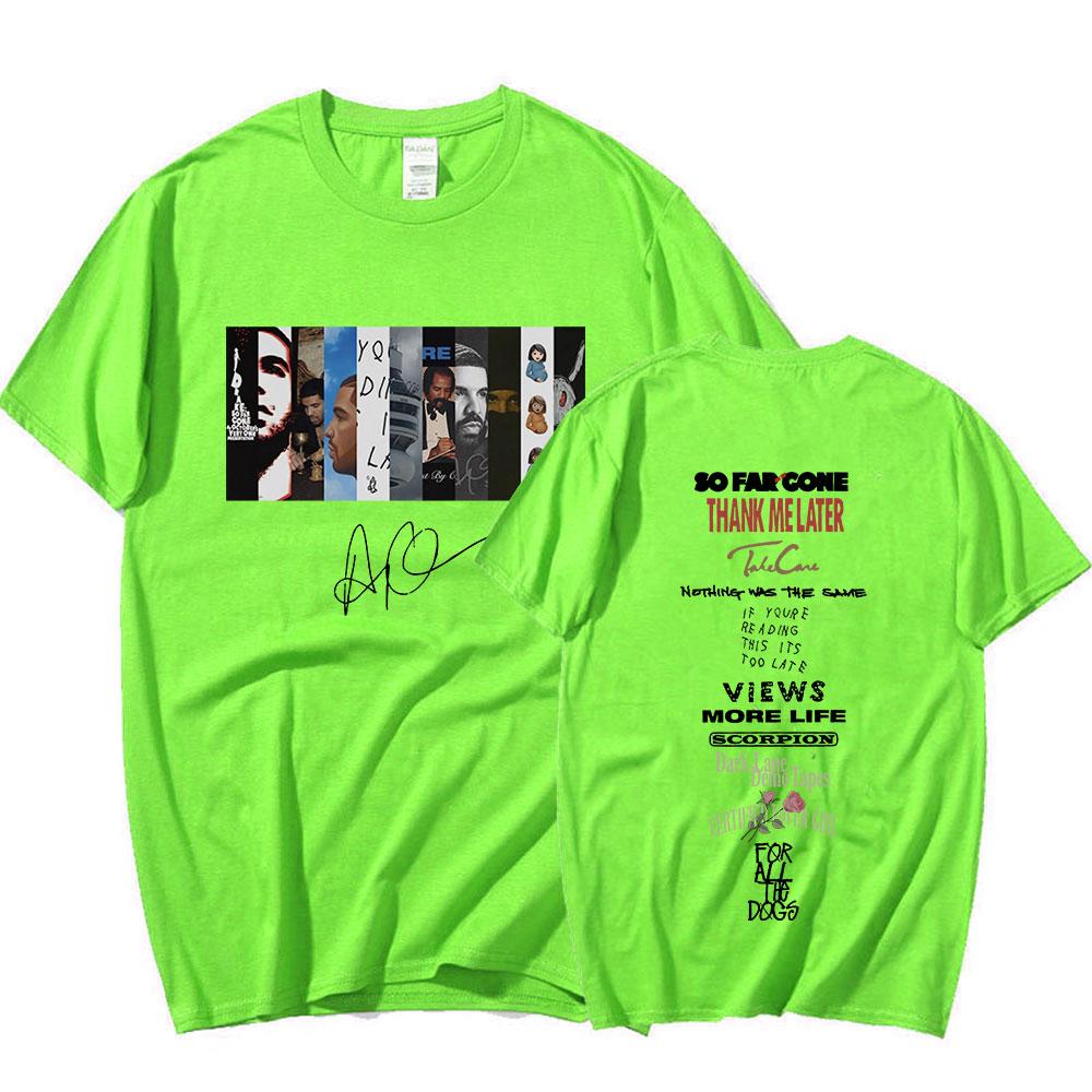 Rapper Drake Music Album Graphic T Shirt Unisex Women Hip Hop Vintage Aesthetic Short Sleeve Oversized Tshirts Harajuku Streetwear