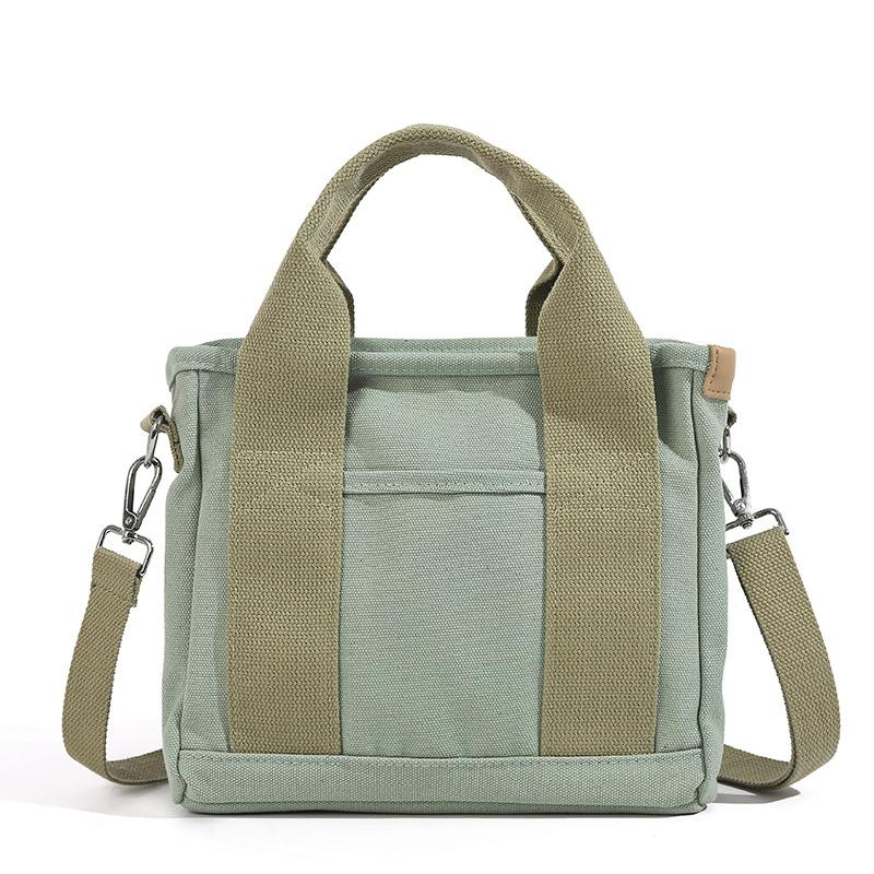 Canvas Bag, Handbag, Crossbody, Bento Bag, Large Capacity Mother and Baby Bag, Fashionable and Trendy Shoulder Bag