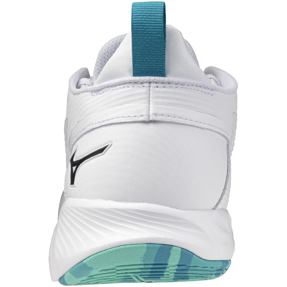 Mizuno Wave Transistor Basketball Shoes, White, Navy, and Light Green, Size 29.5 cm, 2.5E