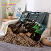 Retro Tractor Car 3D Truck Soft Flannel Blanket for Beds Bedroom Sofa Picnic ,Throw Blanket for Cover Outdoors Leisure Gift