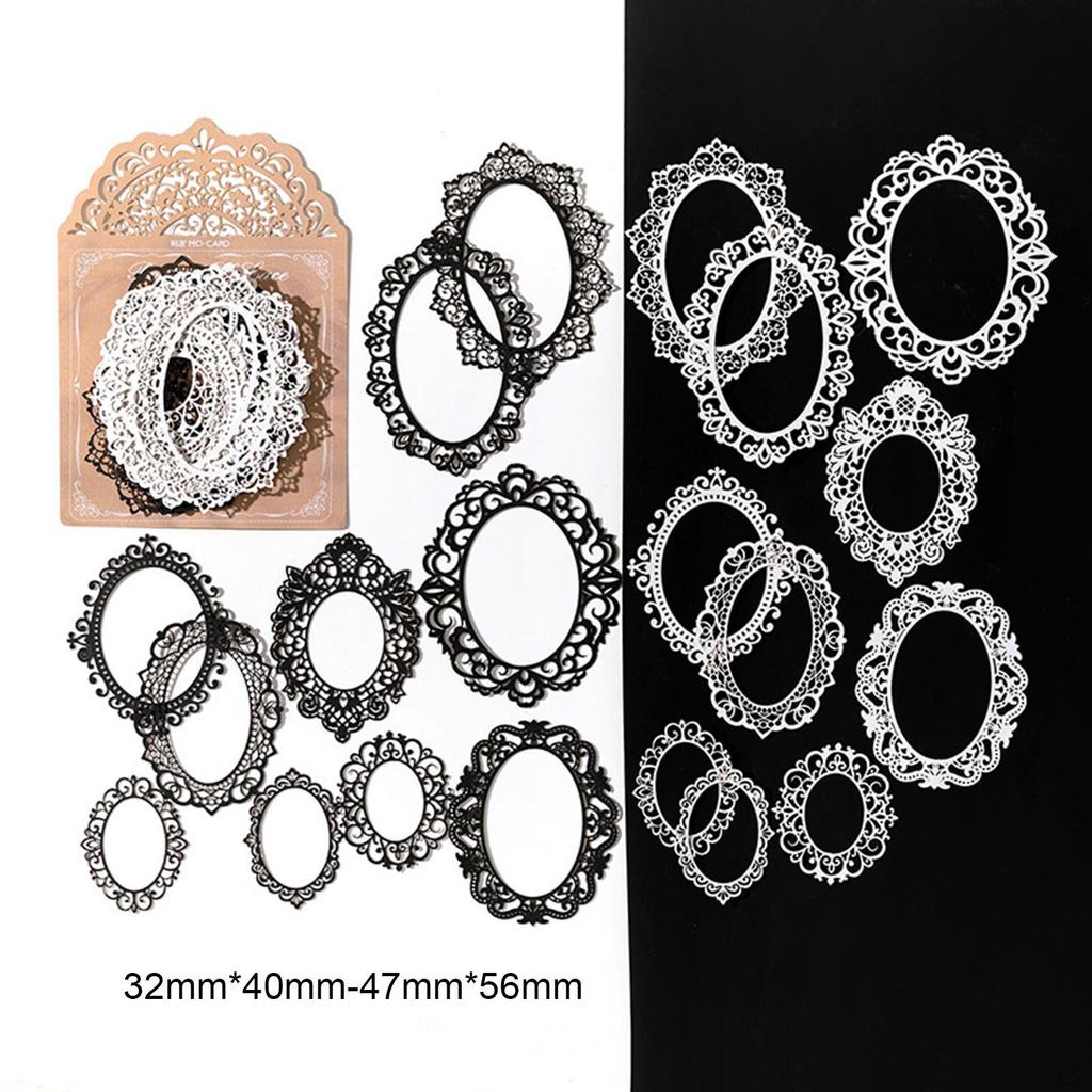 20 Lace Pieces for Scrapbooking Craft Paper DIY Projects and Journals