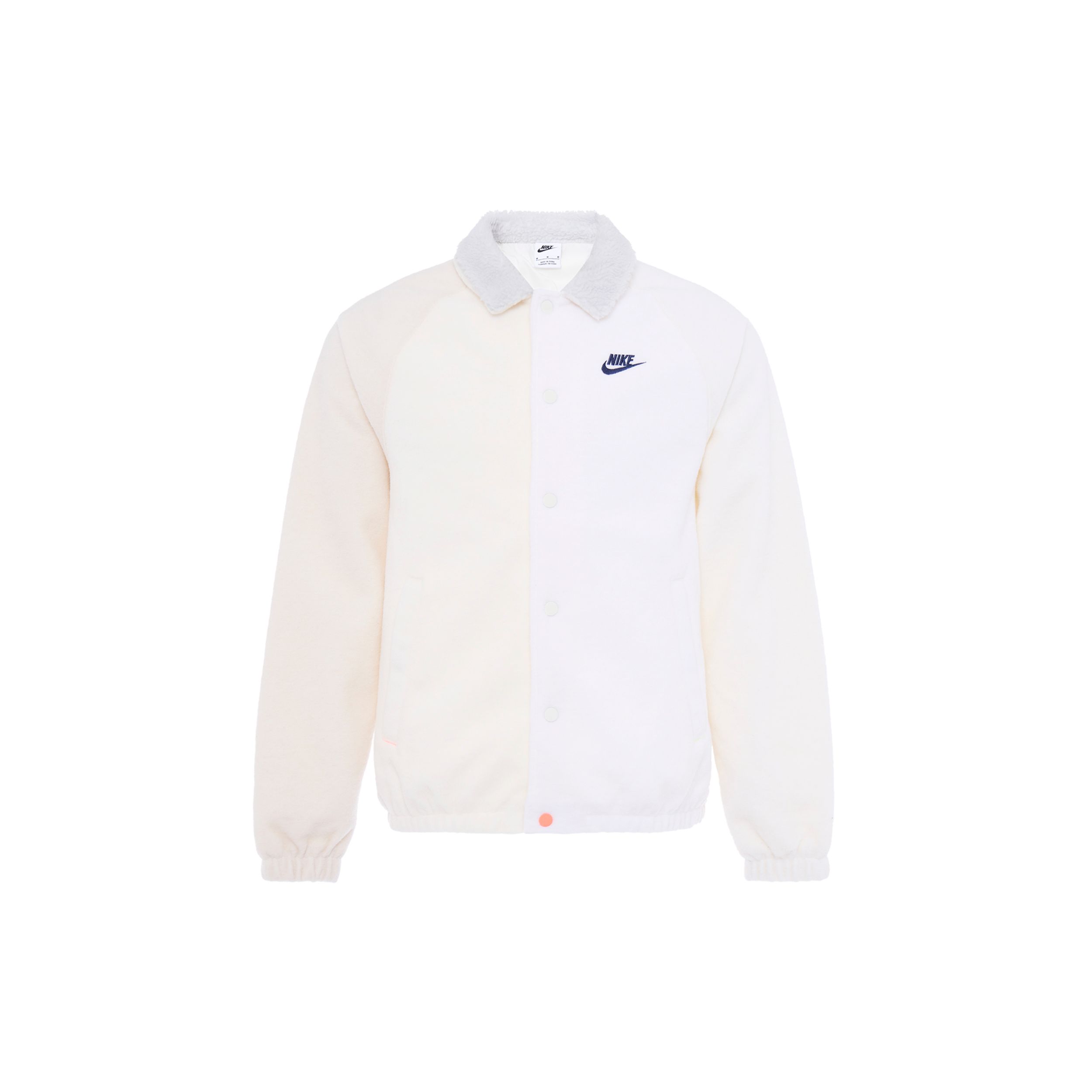 Nike Sportswear Knit Fleece Jacket White FB1827-133 XL
