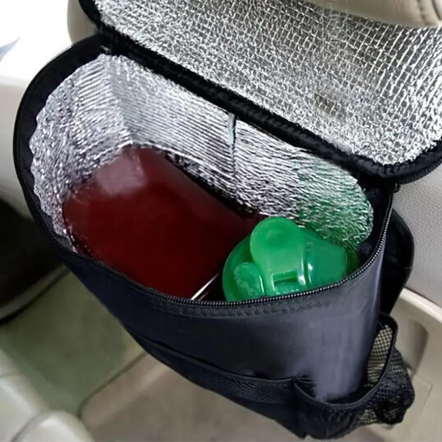Car Back Seat Organizer Storage Bag Car Hanging Bag Multi-Pocket Auto Car Storage Tissue Box Interior Accessory Stowing Tidying