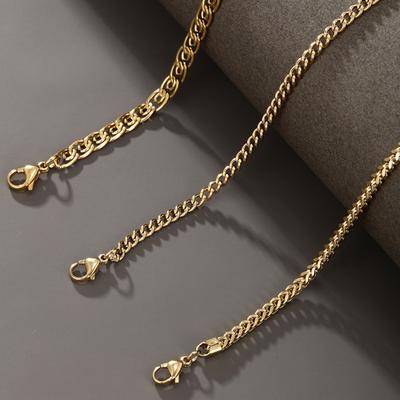 Collier épais en acier inoxydable pour hommes et femmes, Hipster de rue, personnalité, Style Hip-hop, chaîne de quille