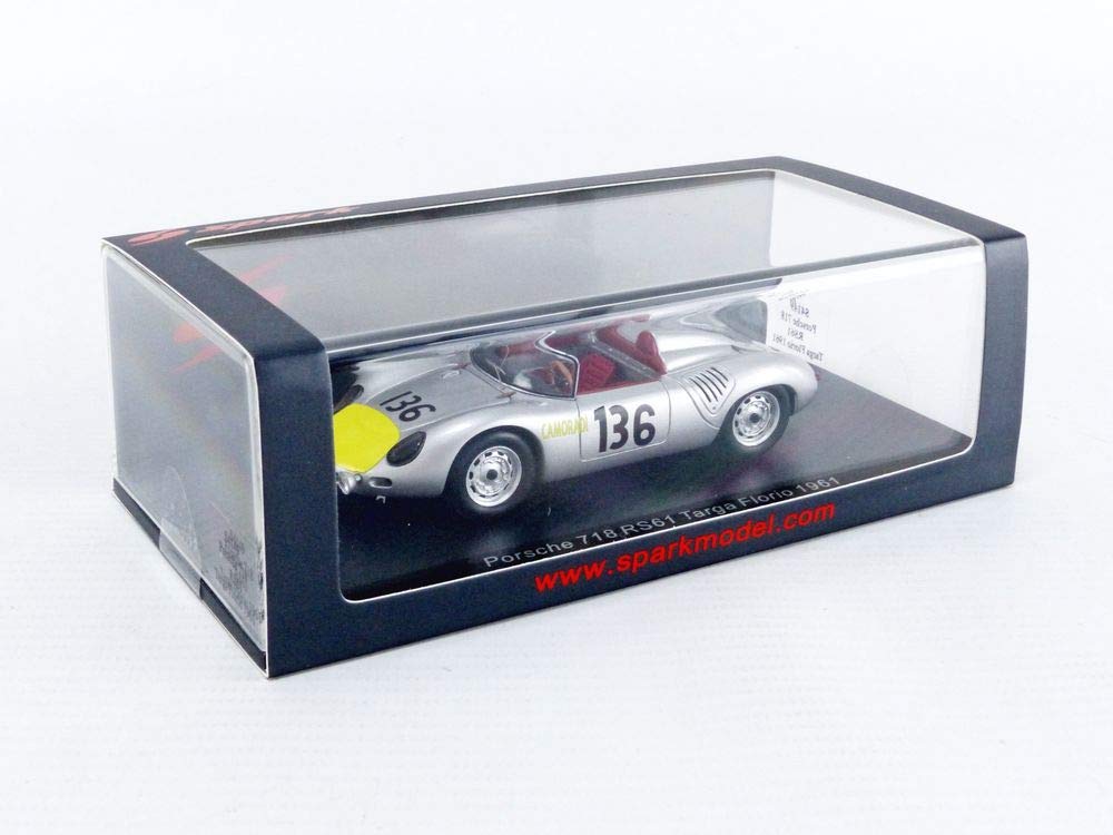 Spark Porsche 718 RS61 1961 Targa Florio Hill 1/43 #136 S. Moss/G.