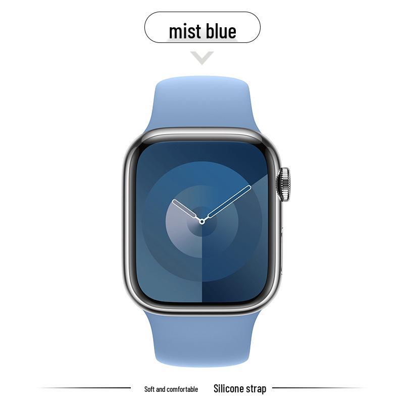Kompatibles Silikonarmband für Apple Watch Series 8, 9, 10 und 11 - Neues Standardmodell für Mädchen (S)