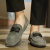 Suede Leather Man All-match Loafers Luxury 2024 Casual Shoes for Men Boat Shoes Handmade Men Slipon Driving Shoes Male Moccasins