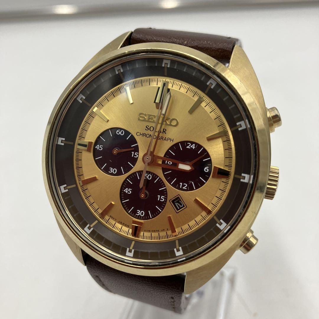 

[USED] Rare Seiko V175-0DW0 Solar Chronograph Watch