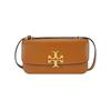 Eleanor Signature Double T Logo Leather Shoulder Bag Crossbody Small Women Bags Caramel 89644-202